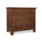 A Lyndon Furniture American Country 3-Drawer Chest, handmade in Vermont, on a white background.