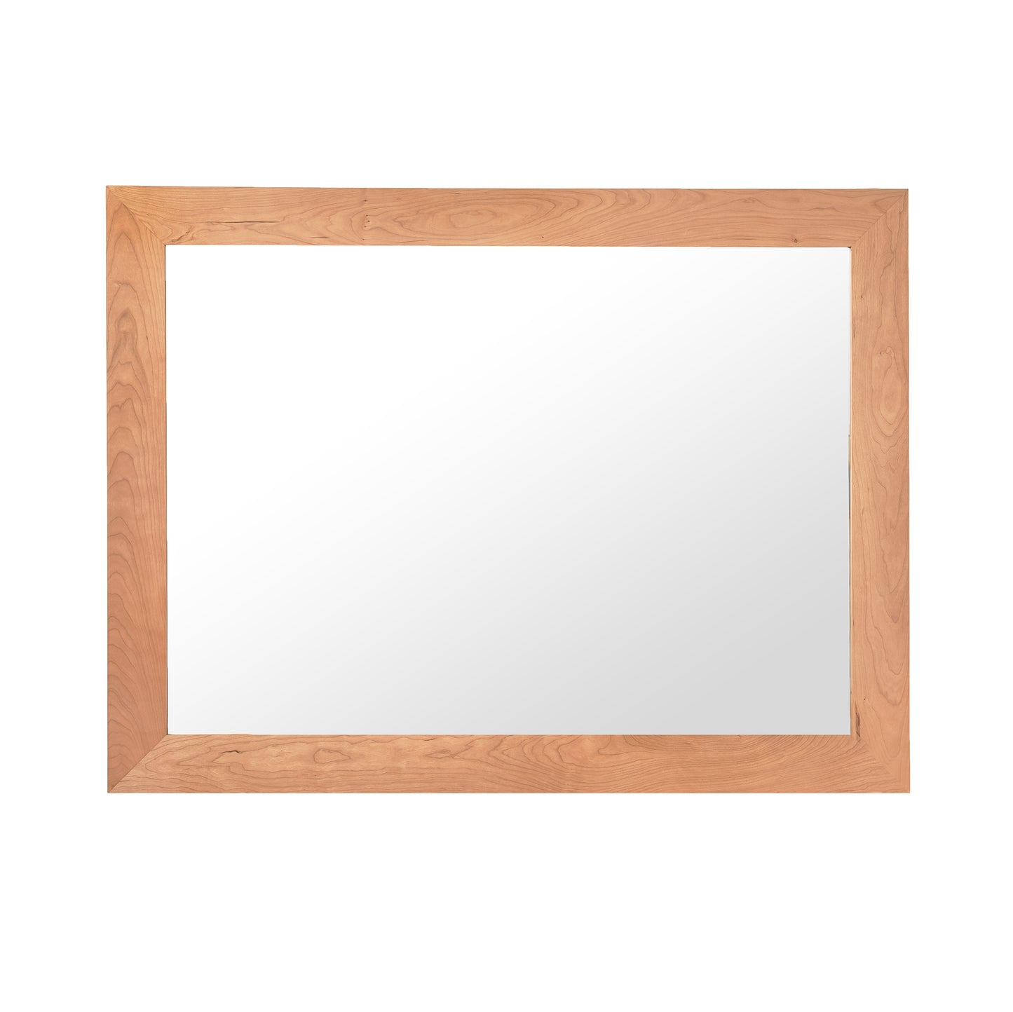 Solid wood American Country Mirror with a light wooden frame and modern charm by Lyndon Furniture.