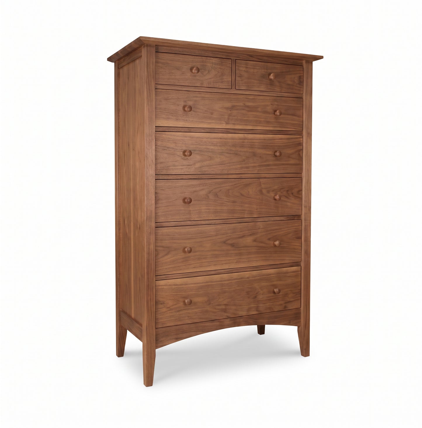American Shaker 7-Drawer Chest by Maple Corner Woodworks, handcrafted in Vermont from solid wood with classic Shaker design and premium craftsmanship.