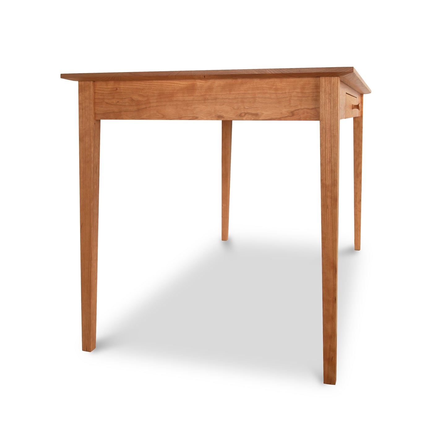 Sustainable hardwood American Shaker Writing Desk by Vermont artisans at Maple Corner Woodworks, showcasing a rectangular top with four straight legs.