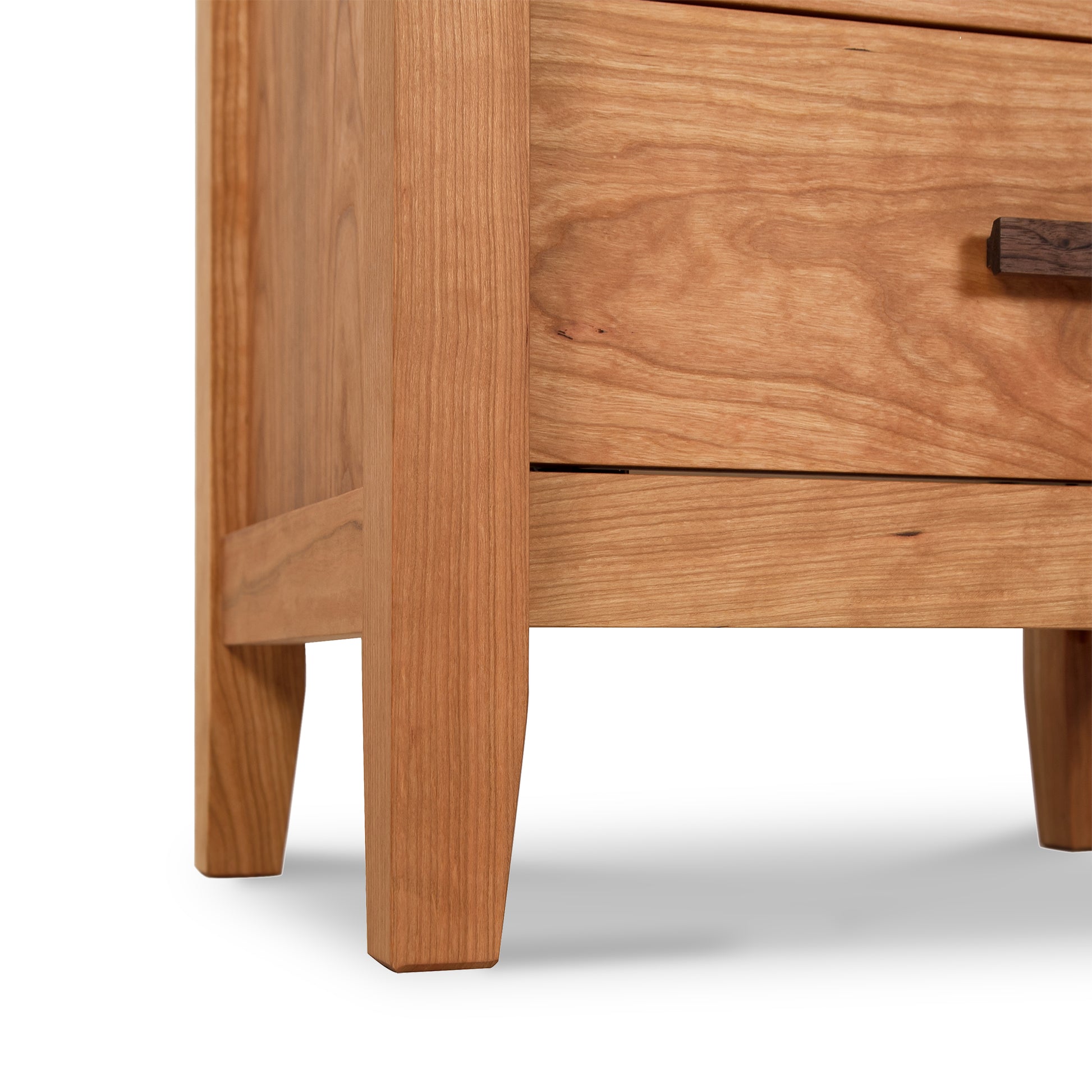 Andover Modern 3-Drawer Nightstand by Maple Corner Woodworks with a smooth surface and rectangular leg design.