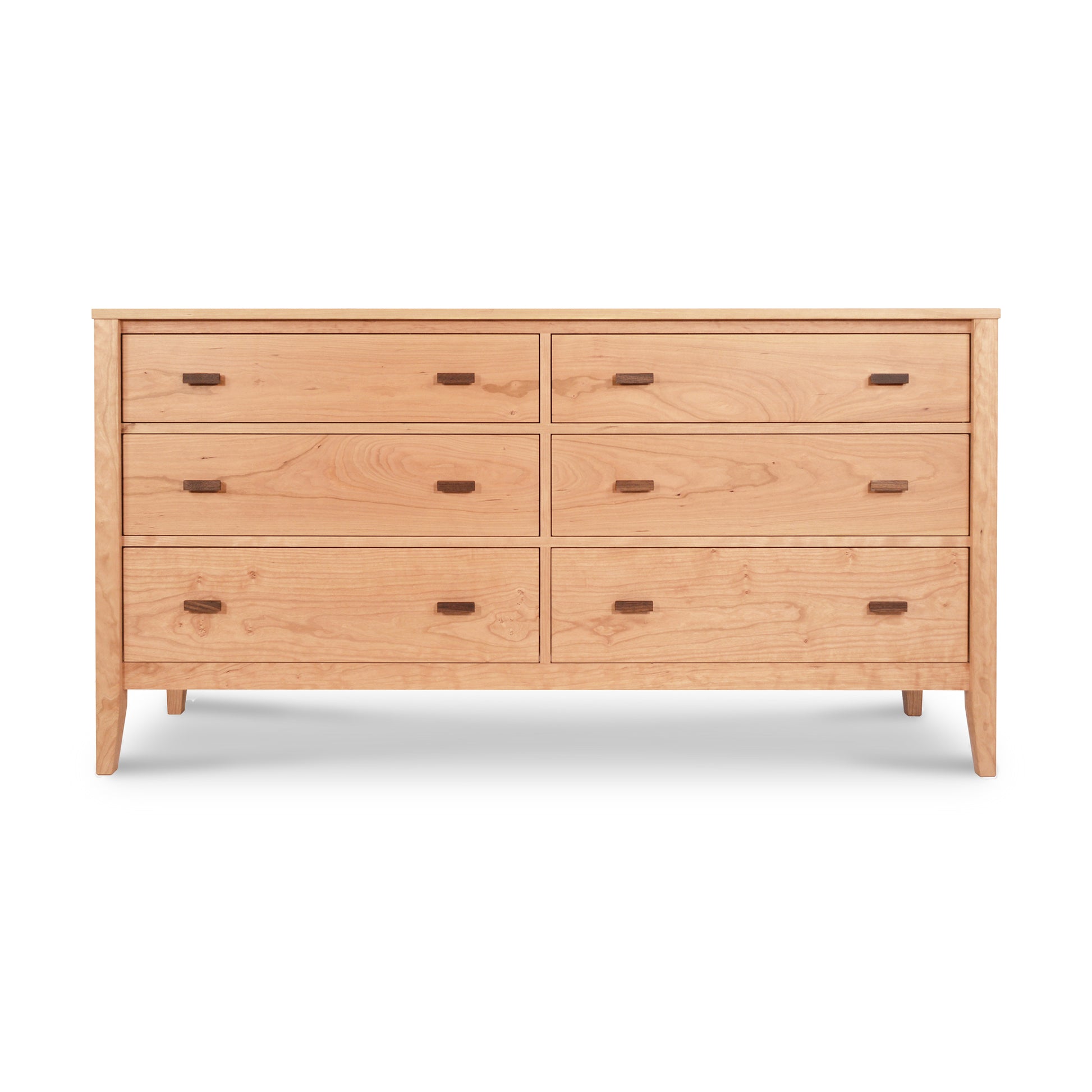 Andover Modern 6-Drawer Dresser from Maple Corner Woodworks with sleek eco-friendly design and small rectangular handles