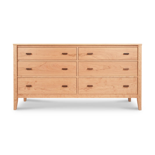 Andover Modern 6-Drawer Dresser from Maple Corner Woodworks with sleek eco-friendly design and small rectangular handles