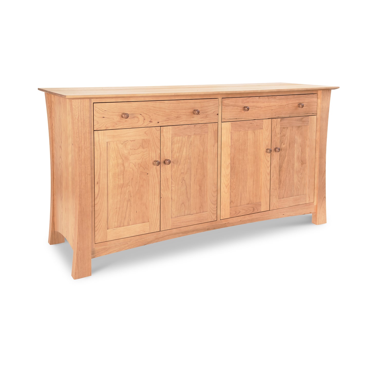 The Lyndon Furniture Andrews Buffet combines a modern feel with its contemporary design featuring doors and drawers.