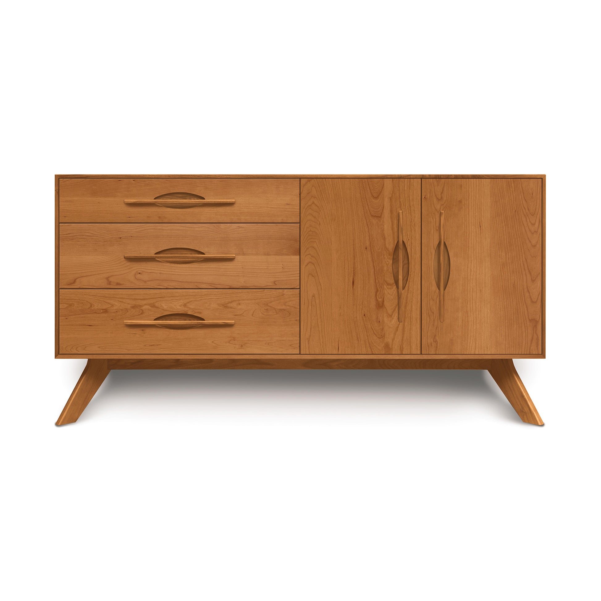 Copeland Audrey 2-Door 3-Drawer Buffet, expertly crafted in Vermont from American hardwoods, featuring spacious storage and elegant design.