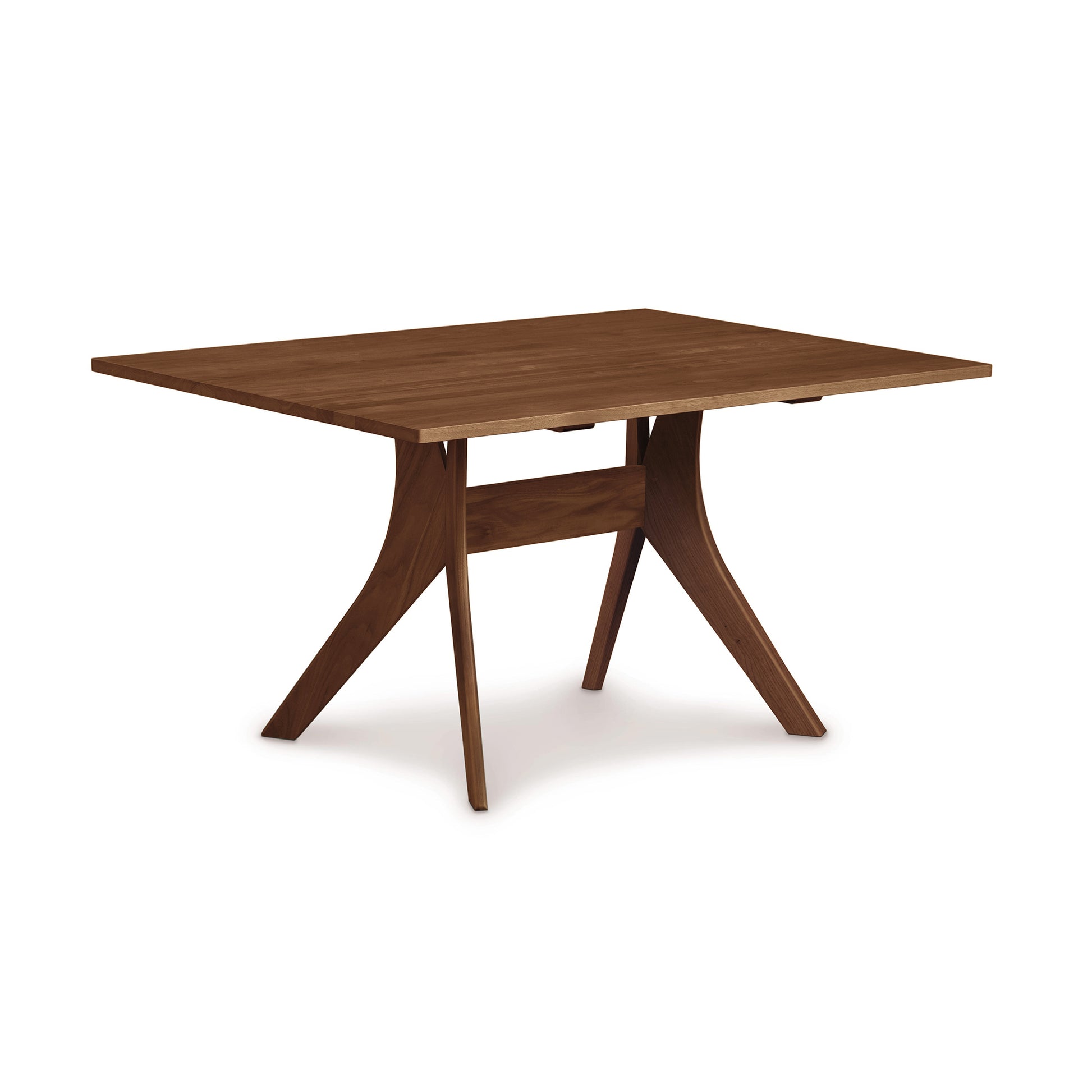 Audrey Solid Top Dining Table by Copeland Furniture, featuring a smooth hardwood surface and angled legs, expertly crafted in Vermont.