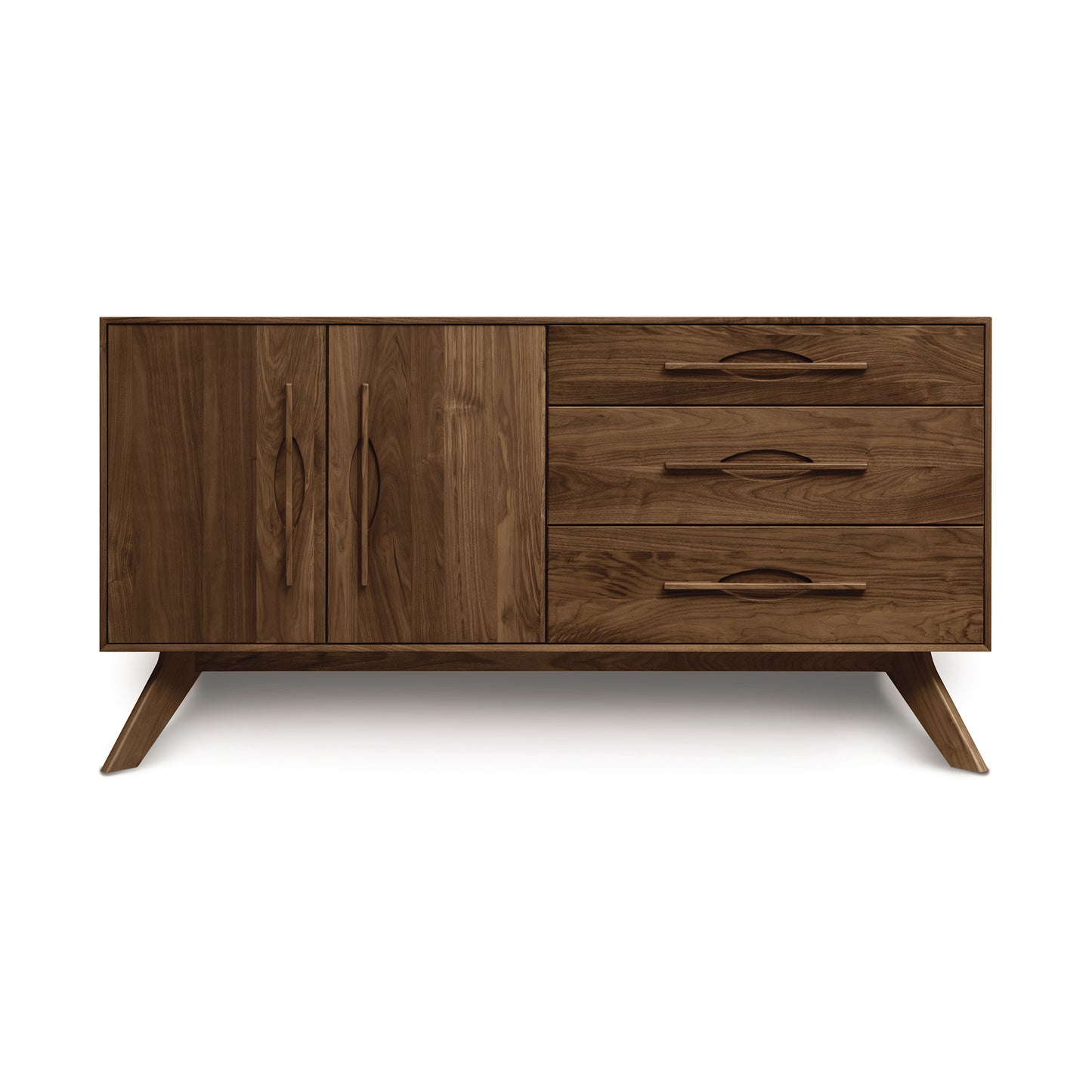Copeland Furniture Audrey 2-Door 3-Drawer Buffet showcasing modern hardwood craftsmanship, spacious storage, and minimalist design.