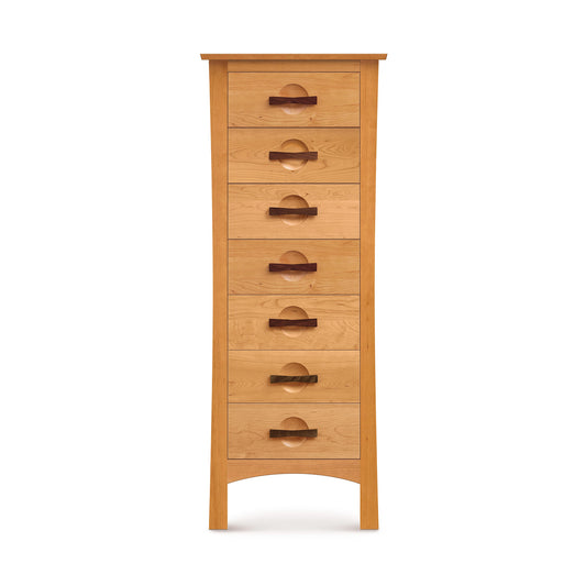 Copeland Berkeley 7-Drawer Lingerie Chest, sustainable wood design with cutout handles and flared sides.