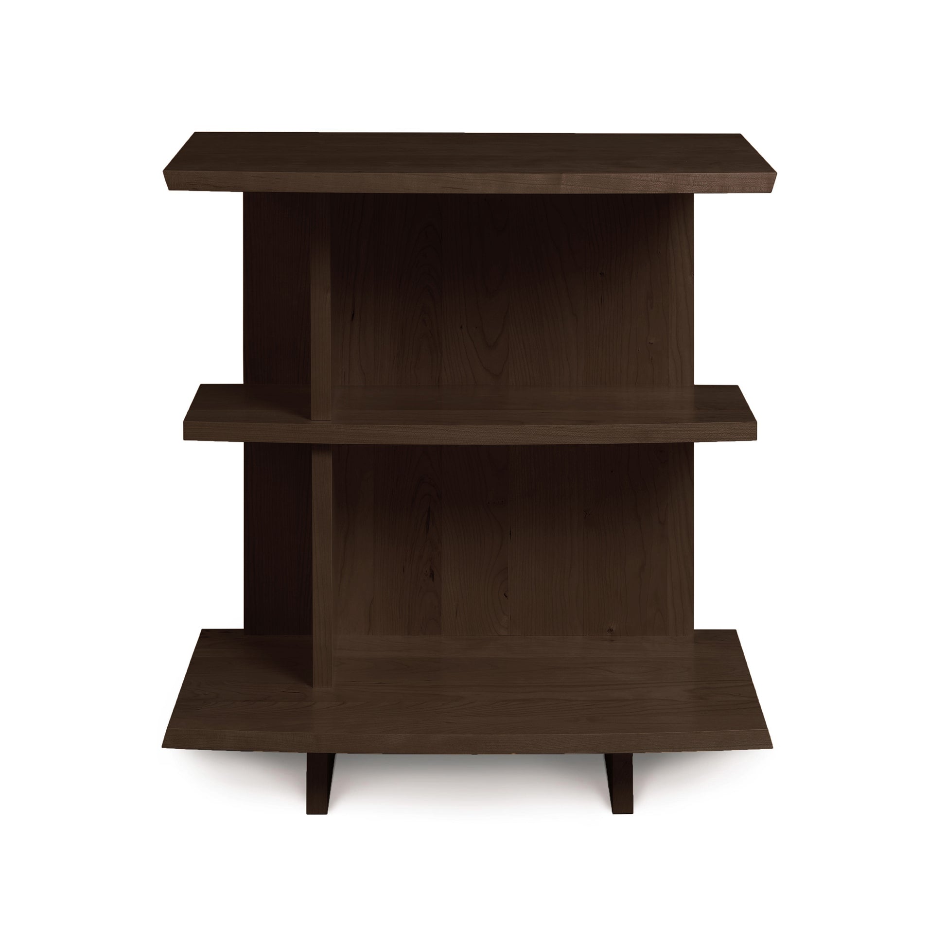 Berkeley Open Shelf Nightstand - Left by Copeland Furniture, showcasing Vermont craftsmanship with its sleek rectangular open design.