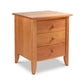 A Bow Front 3-Drawer Nightstand by Lyndon Furniture.