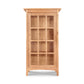 Vermont Furniture Designs Burlington Shaker Glass Door Bookcase isolated on a white background.