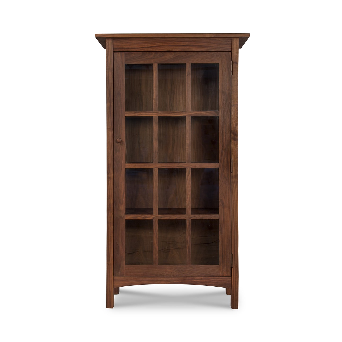 Burlington Shaker Glass Door Bookcase by Vermont Furniture Designs, crafted in premium wood with rectangular sections.