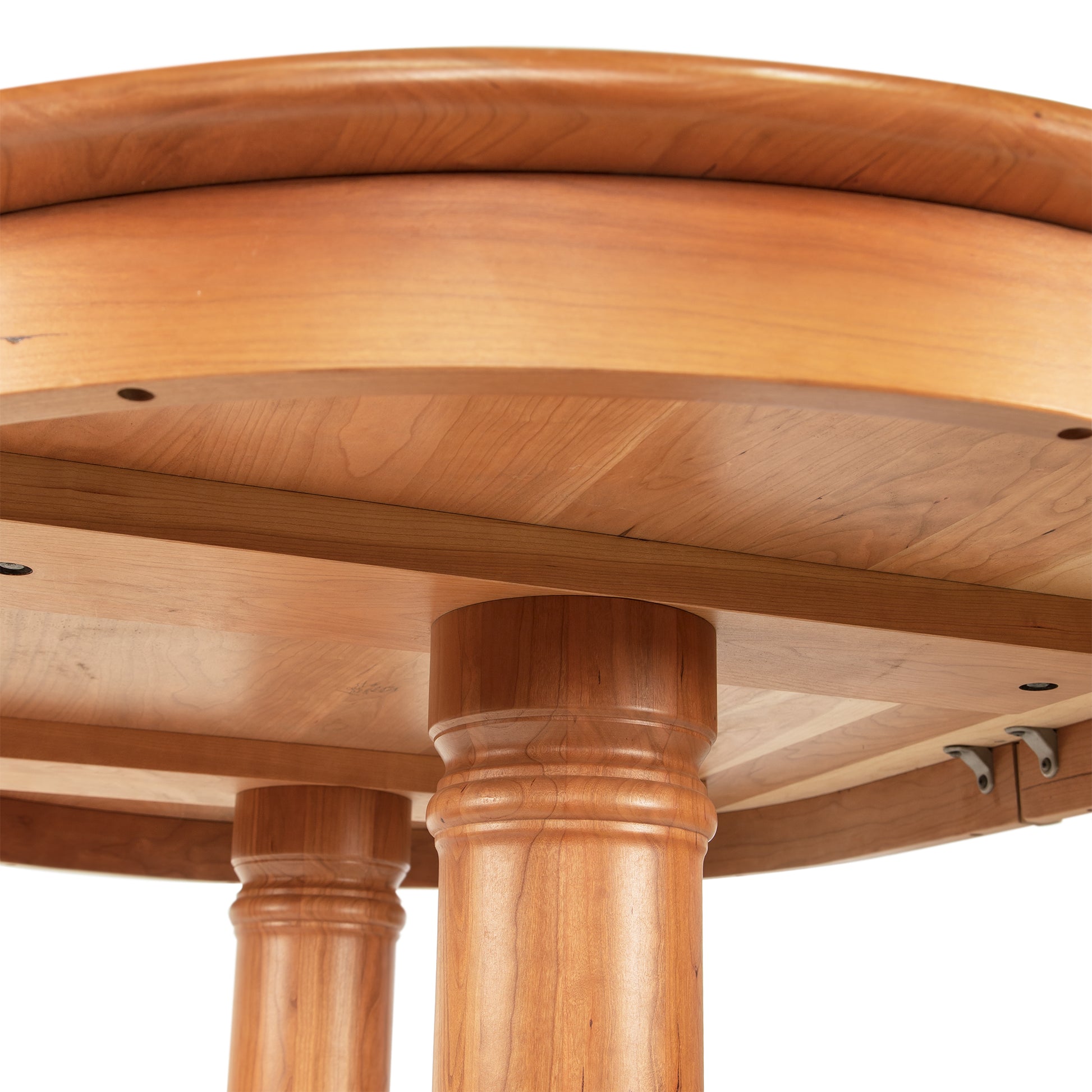 The Cabriole Oval Double Pedestal Solid Top Table with claw feet from Lyndon Furniture.