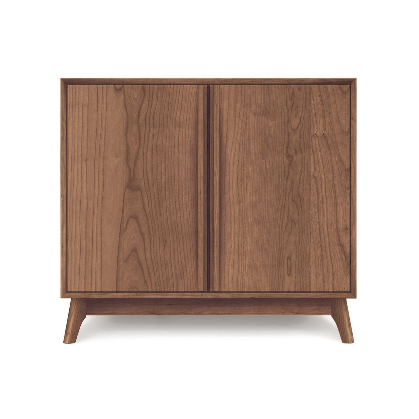 Copeland Furniture Catalina 2-Door Buffet with angled legs and mid-century modern design in natural wood finish.