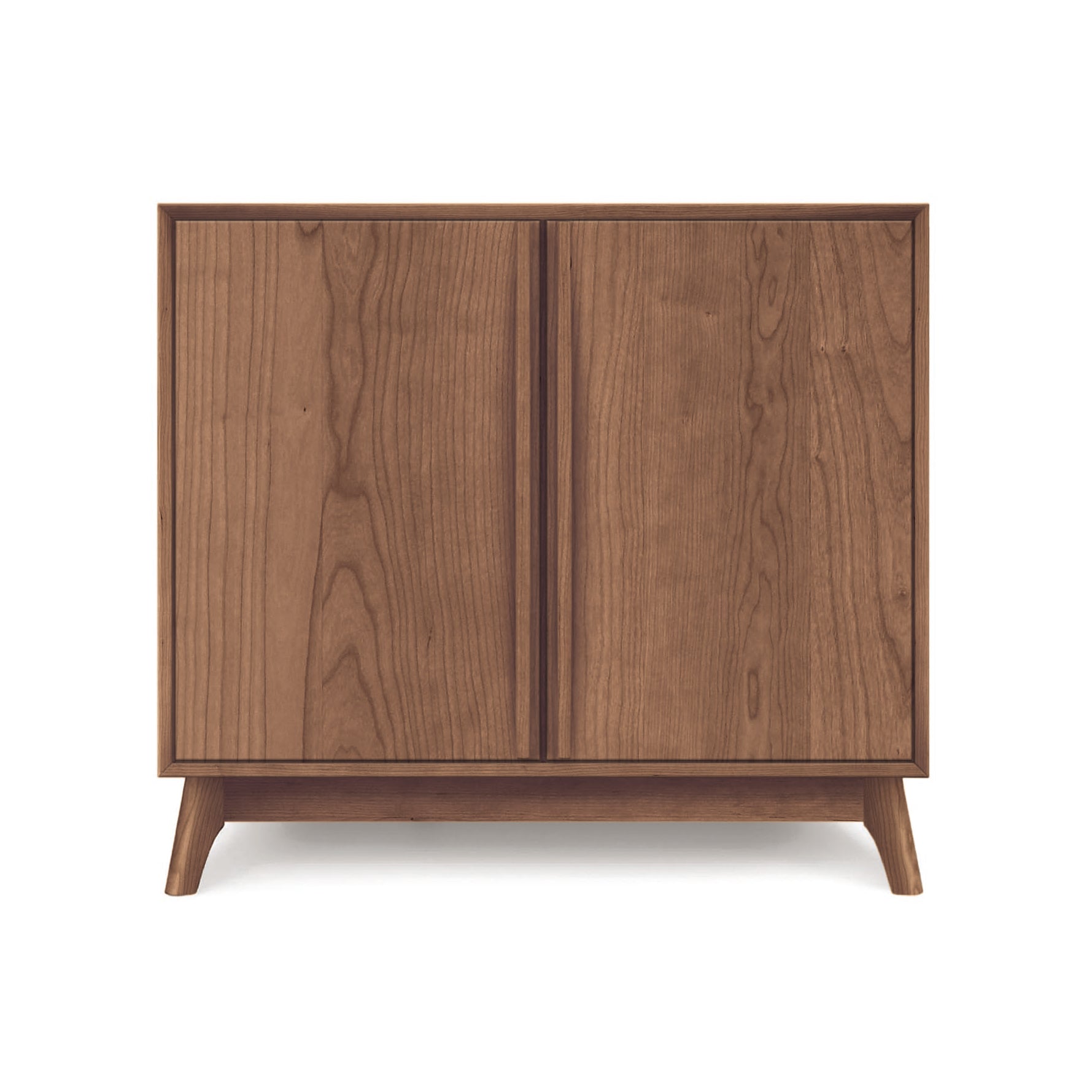 Copeland Furniture Catalina 2-Door Buffet with angled legs and mid-century modern design in natural wood finish.