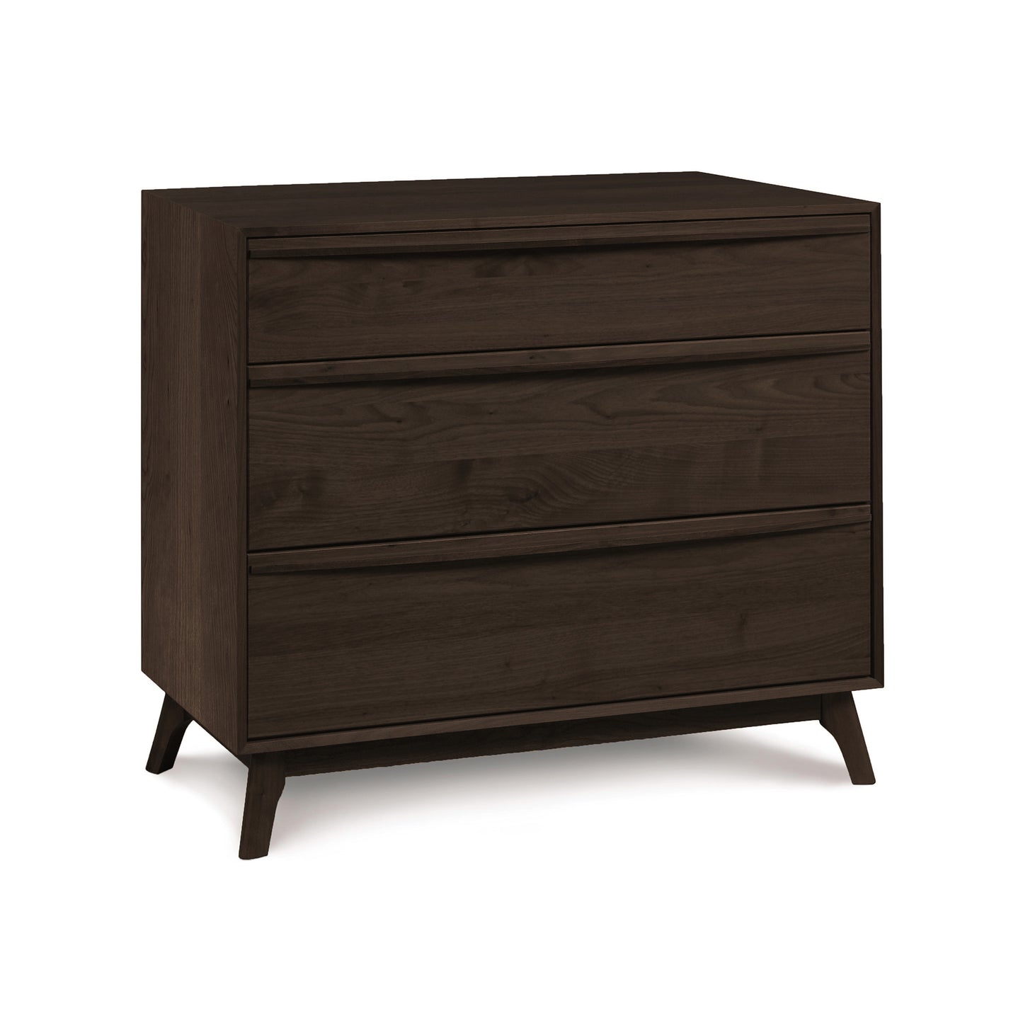 Modern Copeland Furniture Catalina 3-Drawer Chest with eco-friendly design and sustainable wood construction featuring splayed legs.