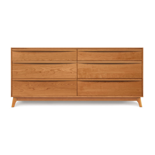 Catalina 6-Drawer Dresser by Copeland Furniture featuring a minimalist design with sustainable wood and a sleek finish.