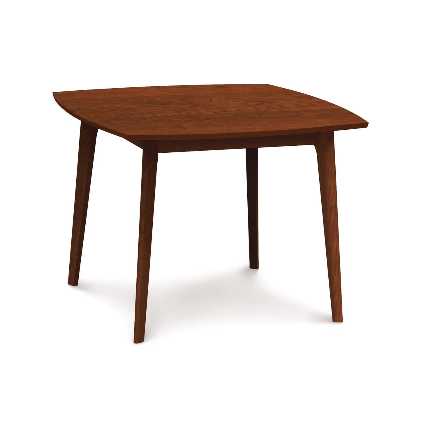 Copeland Catalina Solid-Top Table with square solid hardwood top and distinctive angled legs, expertly crafted from sustainably sourced American wood.