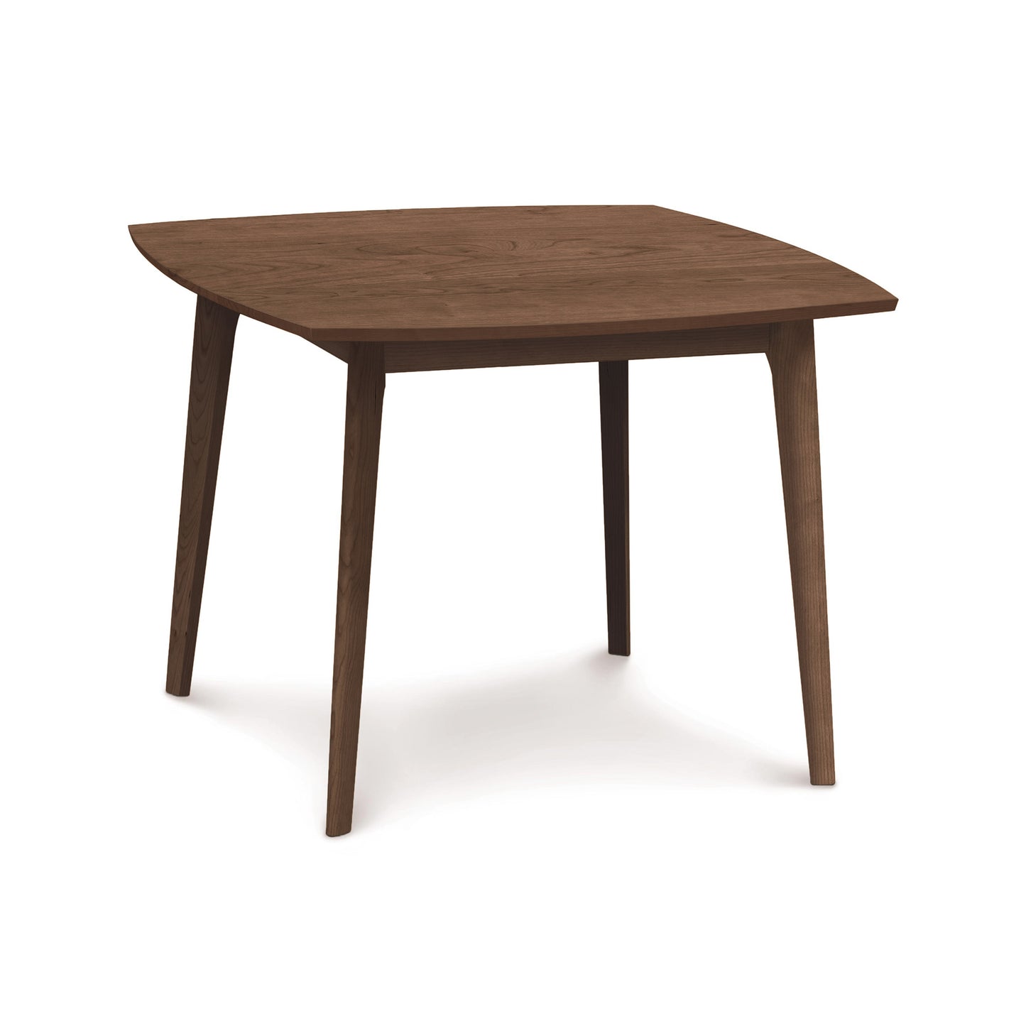 Copeland Catalina solid hardwood square dining table, expertly handcrafted with a smooth, rich finish and clean, modern lines.