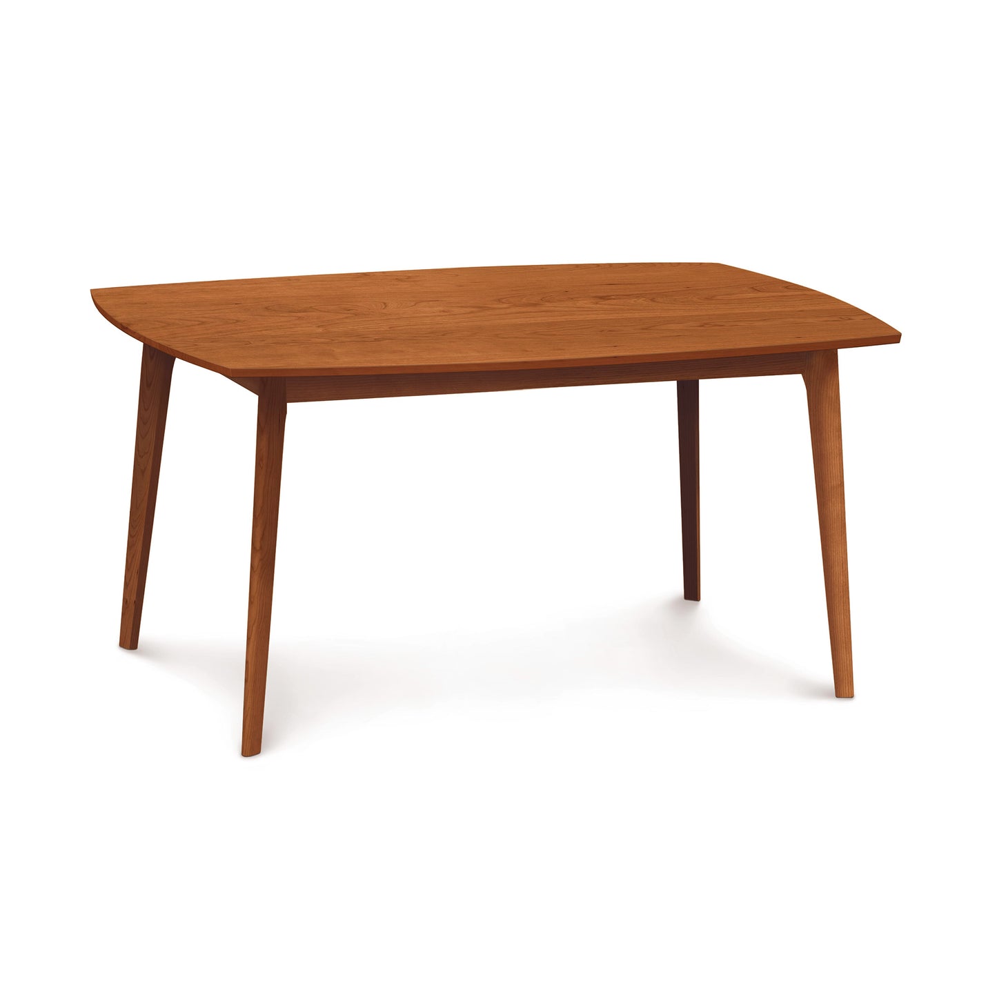 A Catalina Solid-Top Table by Copeland Furniture with a smooth surface and angled legs, isolated on a white background.