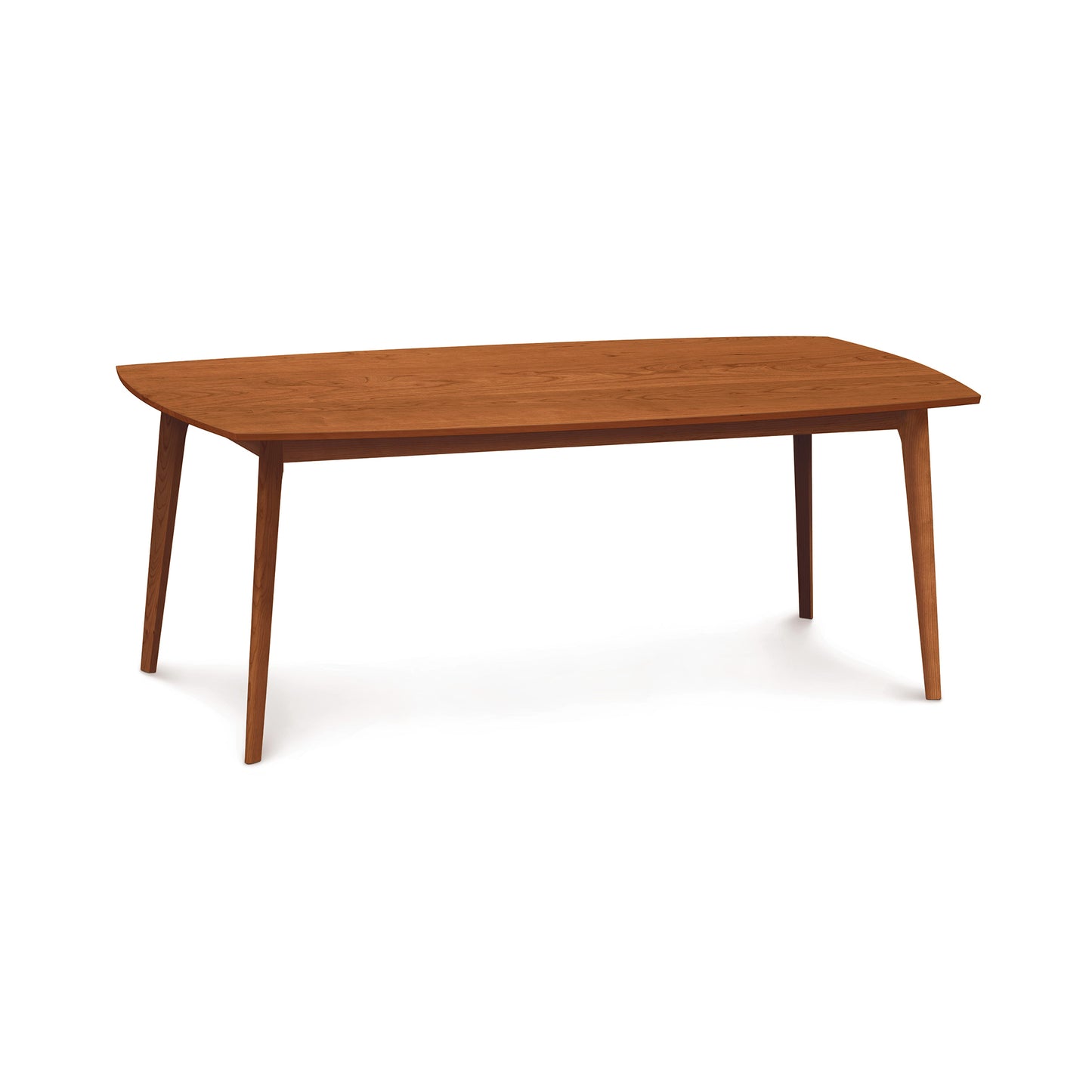 Catalina Solid-Top Table by Copeland Furniture, expertly crafted from sustainable hardwood with a clean solid top and distinctive angled legs.