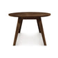 A Copeland Furniture Catalina side table with solid wood construction and three legs, isolated on a white background.