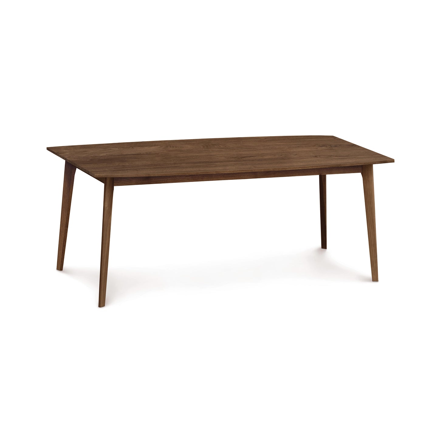 Catalina Solid-Top Table by Copeland Furniture, a rectangular hardwood table with angled legs, showcasing fine craftsmanship and natural wood grain.