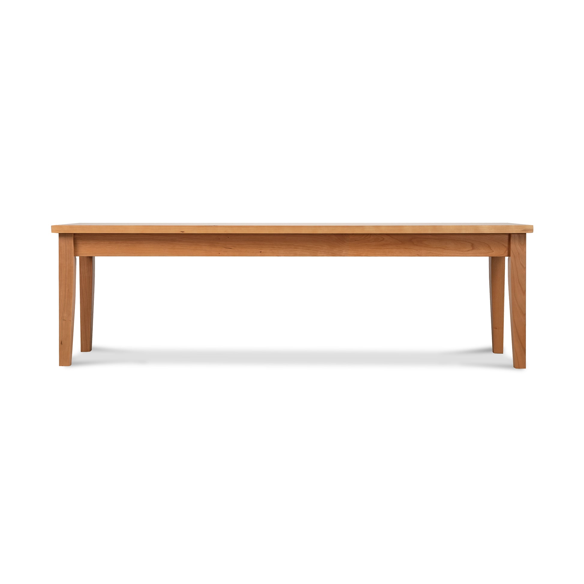 A Lyndon Furniture Classic Shaker Bench on a white background.