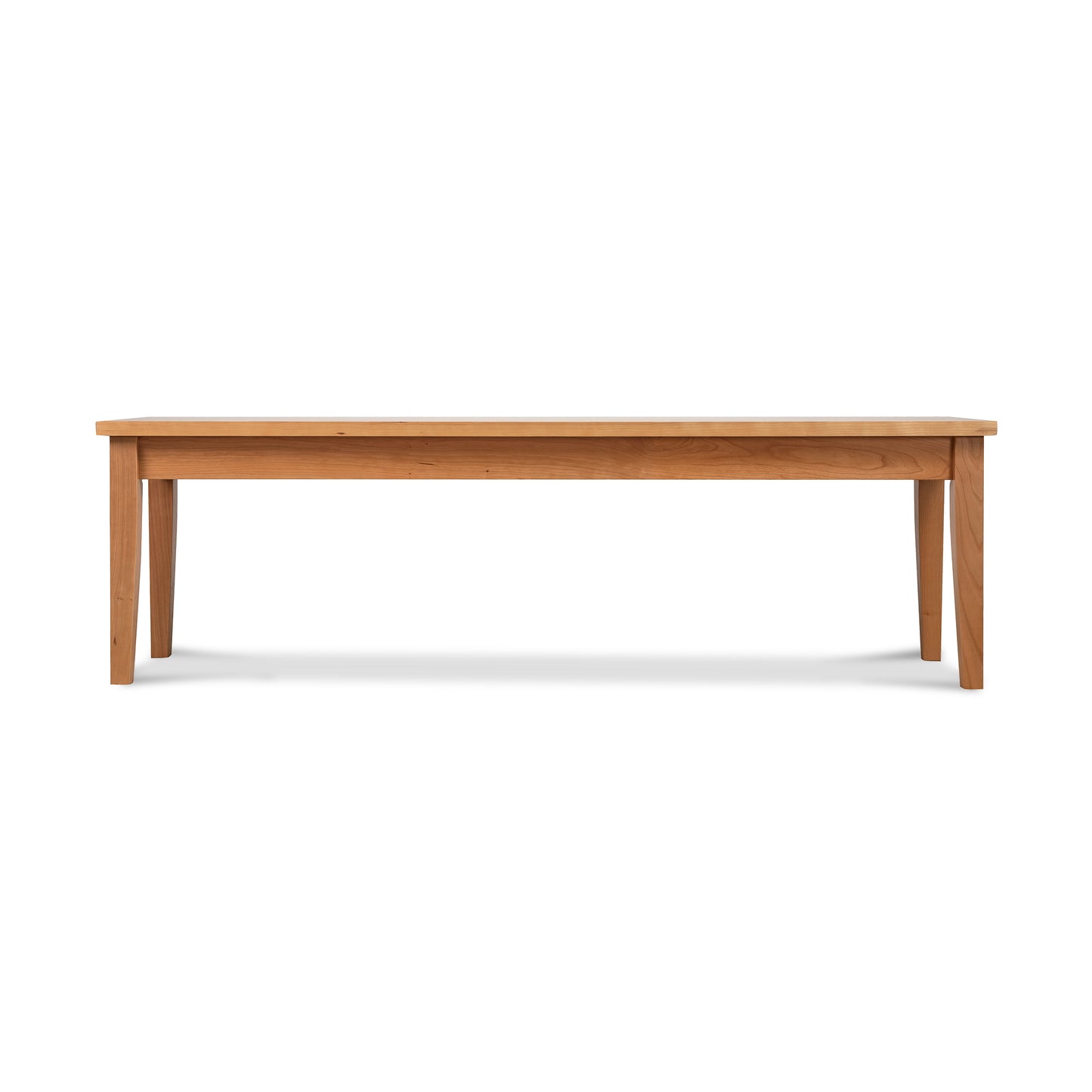 Classic Shaker Bench by Lyndon Furniture, handcrafted in Vermont, featuring clean lines and solid wood construction.