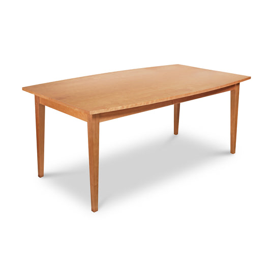 A Classic Shaker Boat-Top Extension Table by Lyndon Furniture on a white background.