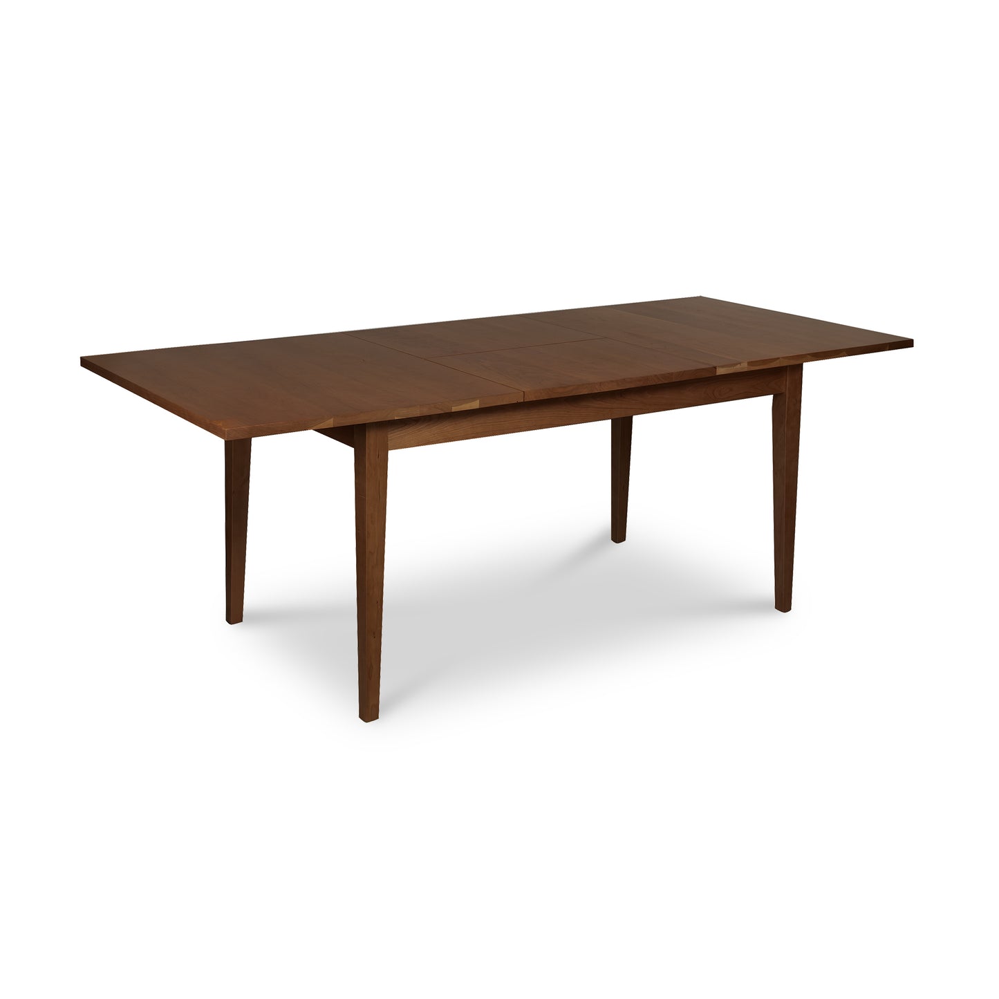 Classic Shaker Butterfly Extension Table by Lyndon Furniture with tapered legs and a central butterfly leaf, crafted from solid wood.