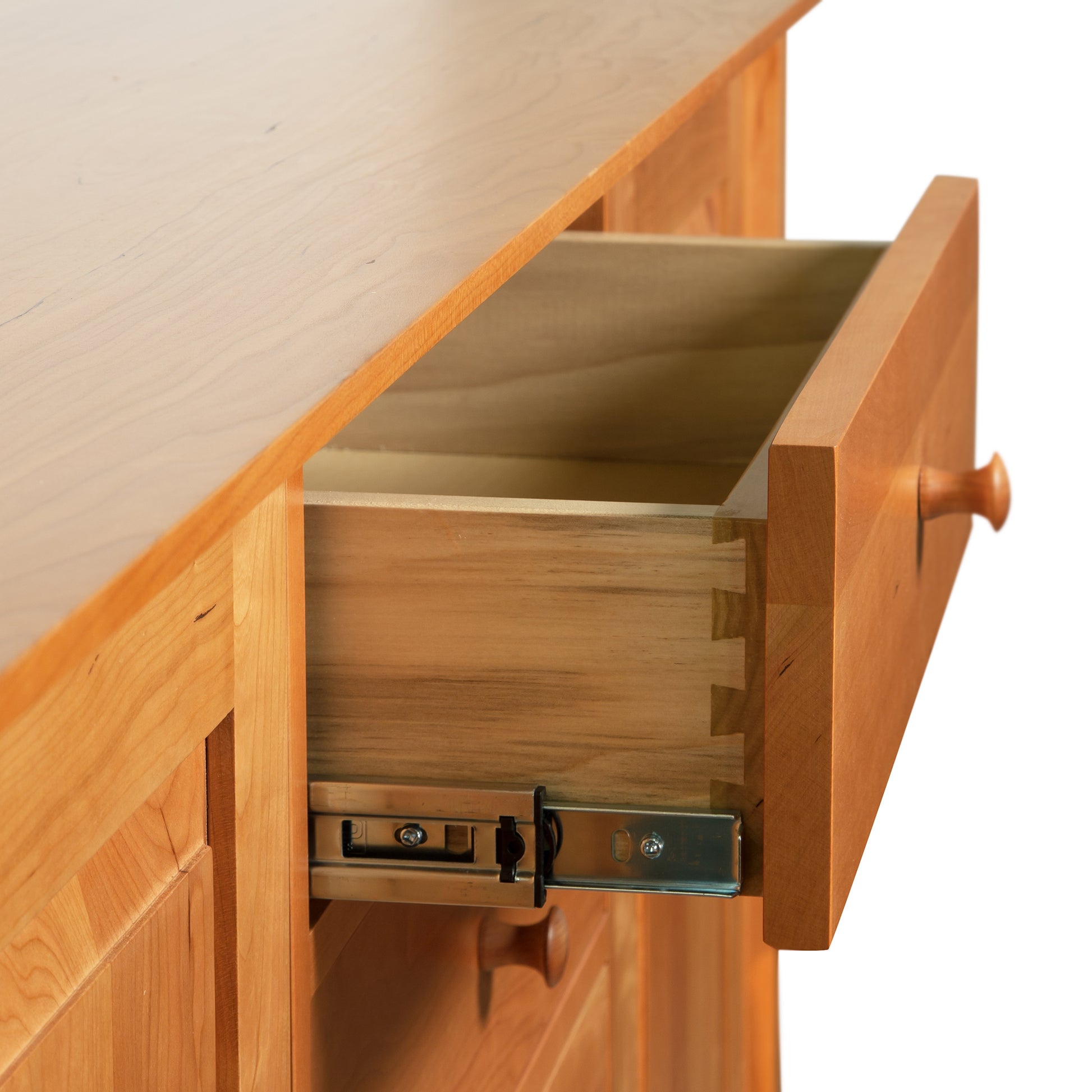 A Lyndon Furniture Classic Shaker Large Buffet, handmade from fine hardwoods, with the added feature of a lock for extra security.