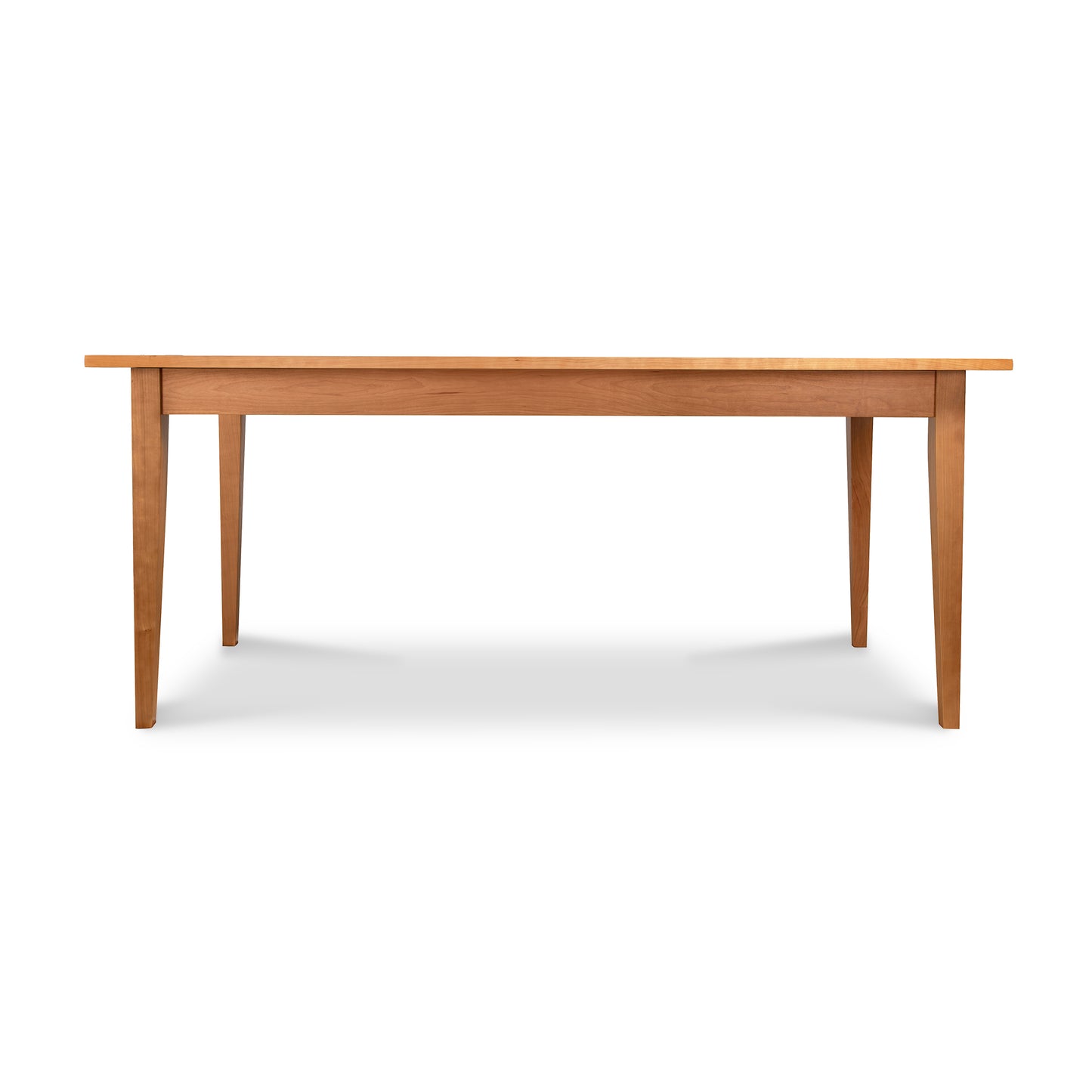 Lyndon Furniture Classic Shaker Solid Boat Top Table with four straight legs, crafted from solid wood and showcasing timeless Shaker design.