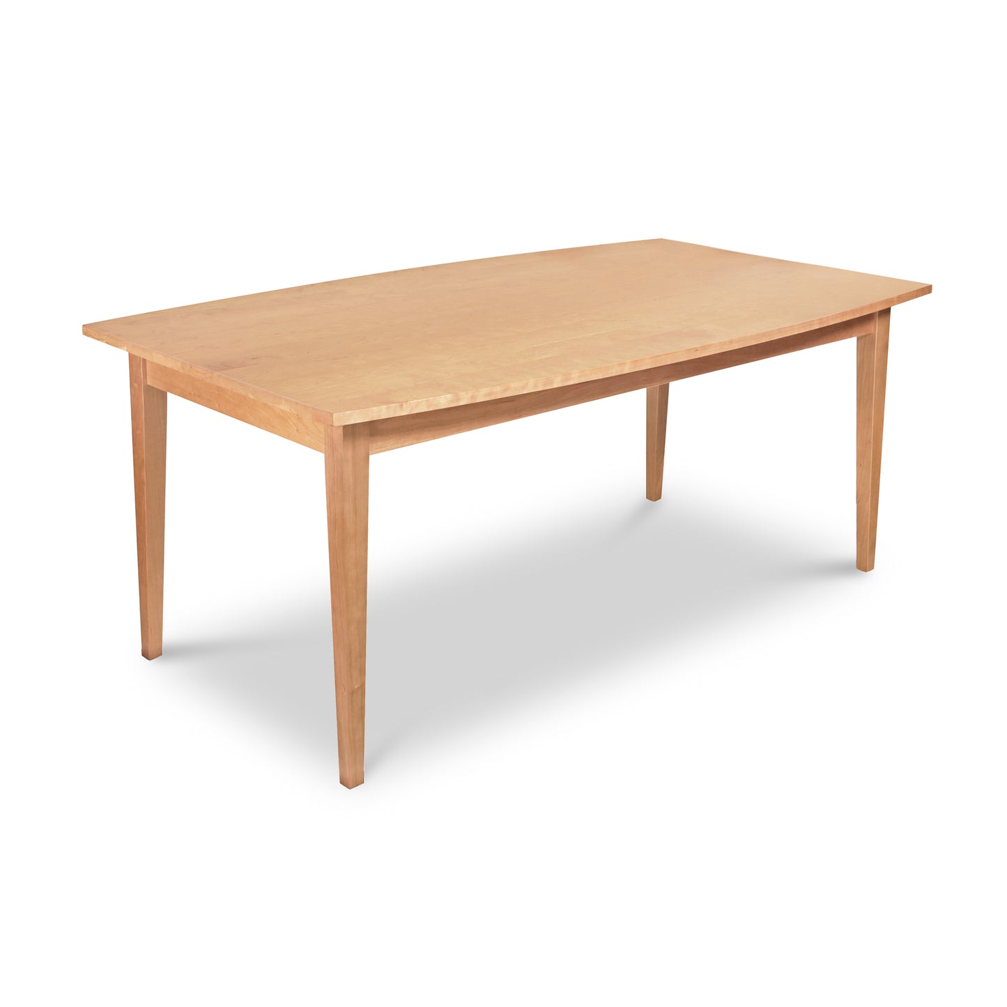 Classic Shaker Solid Boat Top Table by Lyndon Furniture, crafted from solid hardwood with four straight legs, displayed prominently.