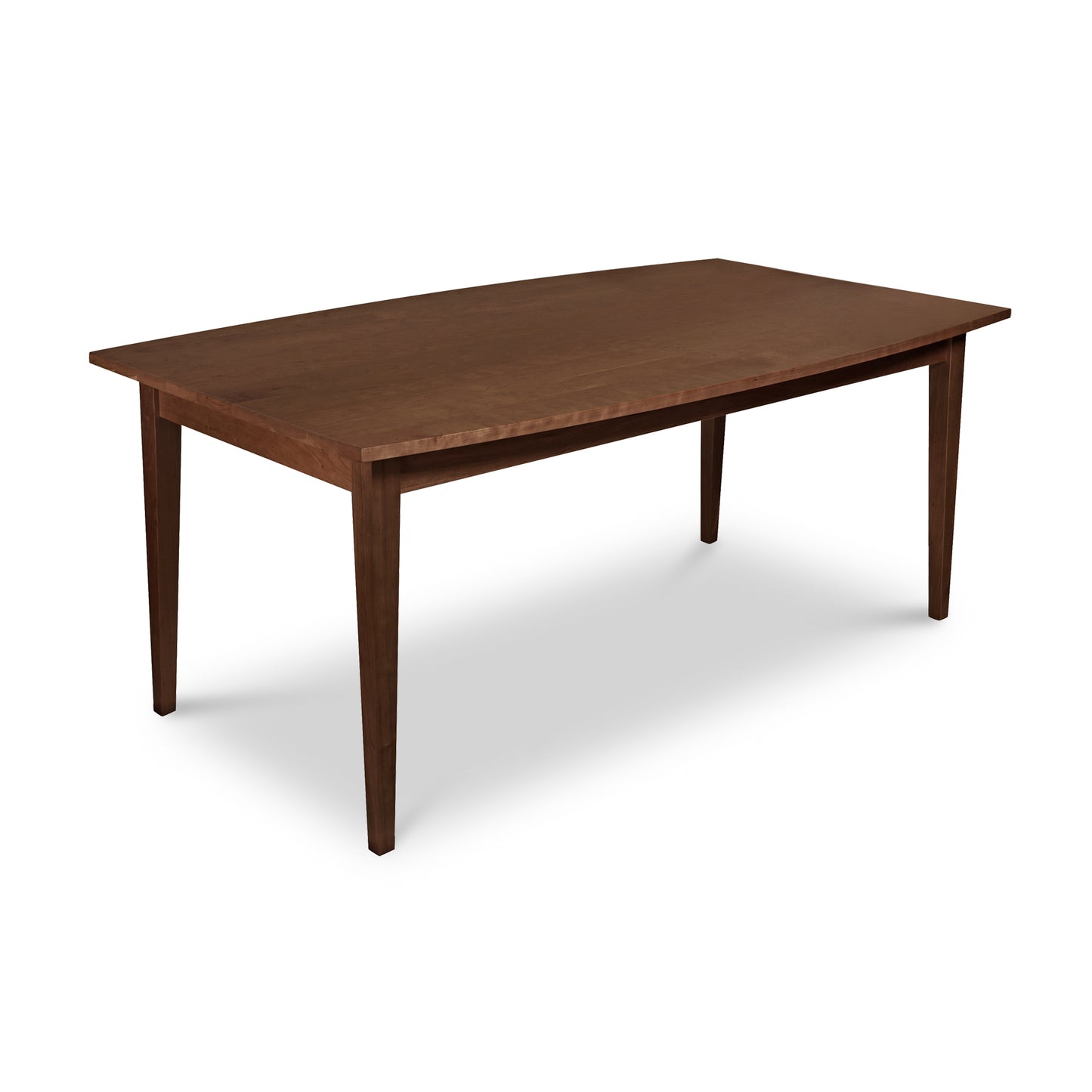 Lyndon Furniture Classic Shaker Solid Boat Top Table featuring four tapered legs and a smooth wood finish.