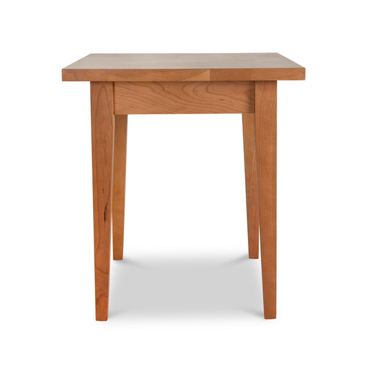 Classic Shaker End Table by Lyndon Furniture crafted from solid wood with four straight legs, showcasing timeless craftsmanship and elegant simplicity.