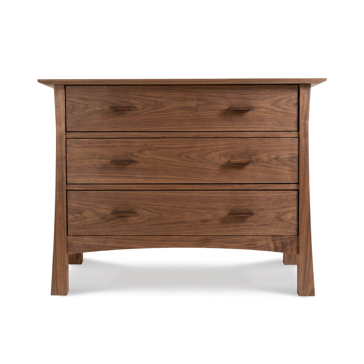 Contemporary Craftsman 3-Drawer Chest by Vermont Furniture Designs, crafted from eco-friendly hardwood with a modern, American-made design.