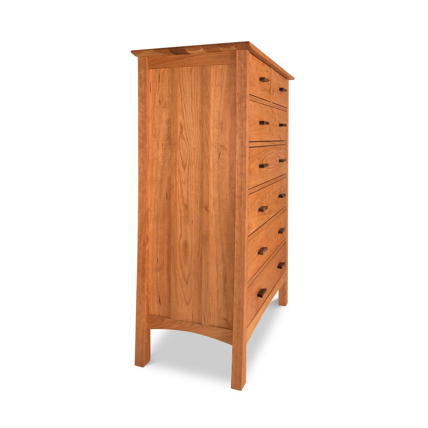 Vermont Furniture Designs Contemporary Craftsman 7-Drawer Chest featuring clean lines and expert craftsmanship, highlighting its hardwood construction and modern design.