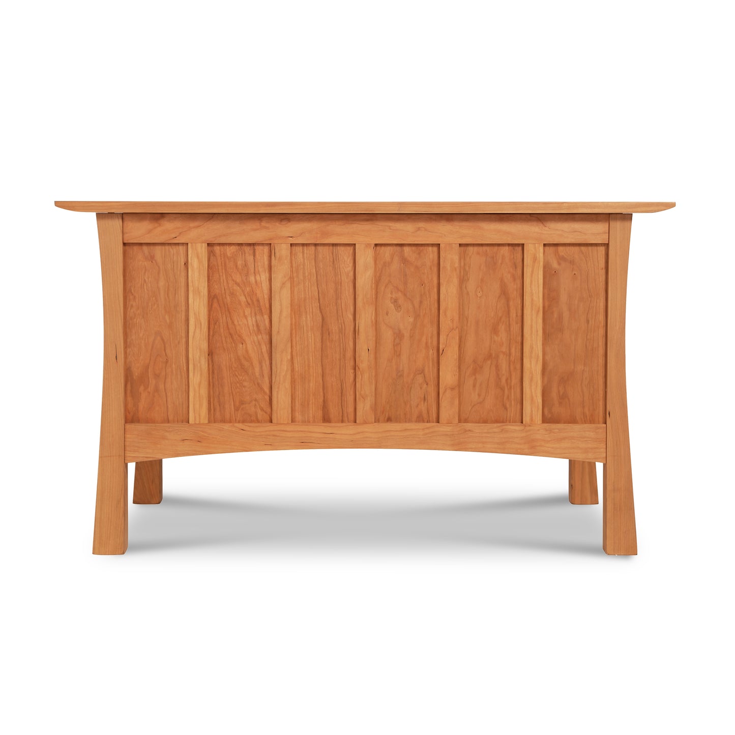 Contemporary Craftsman Blanket Chest by Vermont Furniture Designs with vertical panel details and four sturdy legs in classic craftsman style.