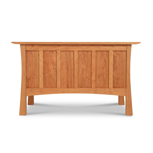 Contemporary Craftsman Blanket Chest by Vermont Furniture Designs with vertical panel details and four sturdy legs in classic craftsman style.