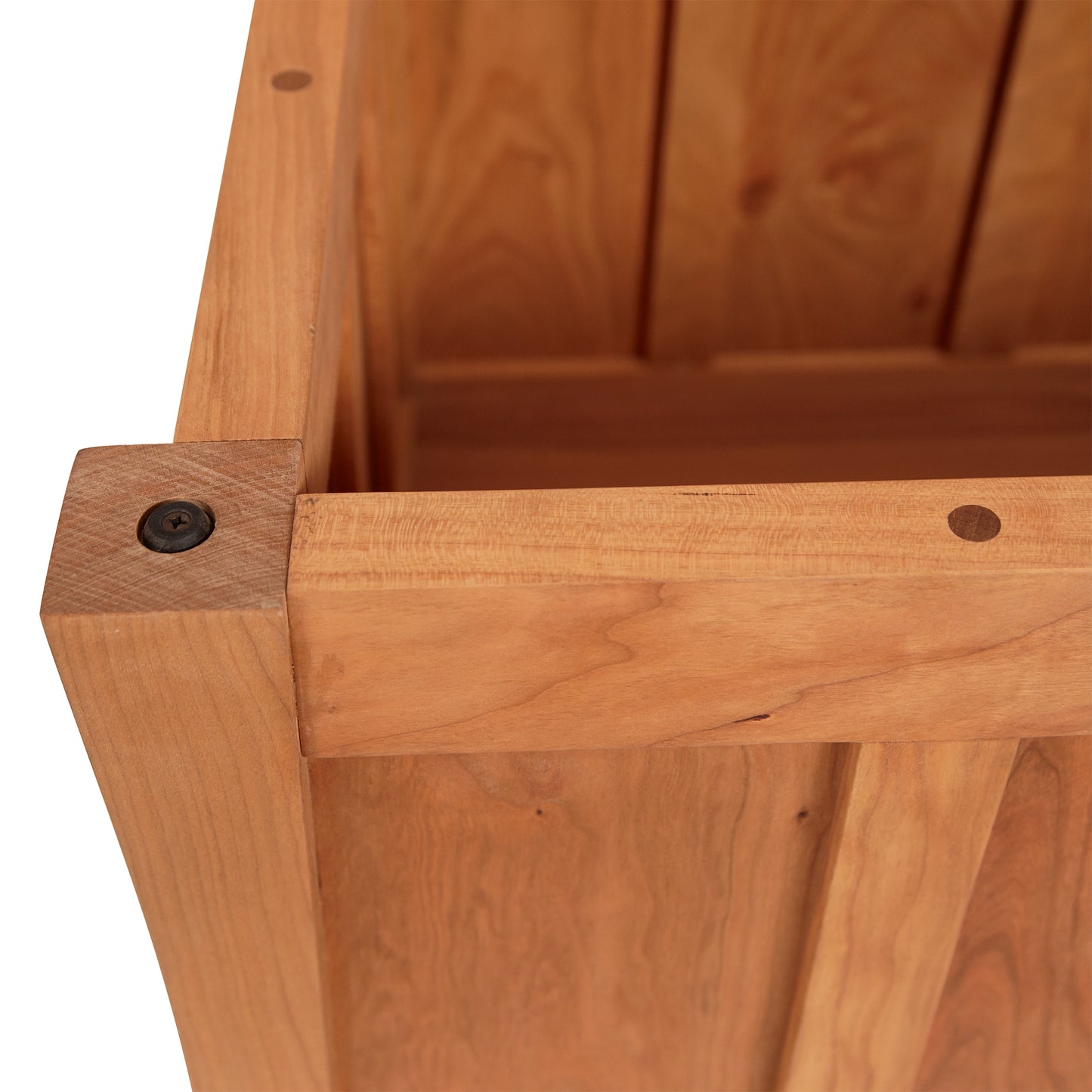 Contemporary Craftsman Blanket Chest by Vermont Furniture Designs featuring detailed corner joinery and rich wood grain texture.