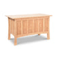 A Vermont Furniture Designs Contemporary Craftsman Blanket Chest on a white background.