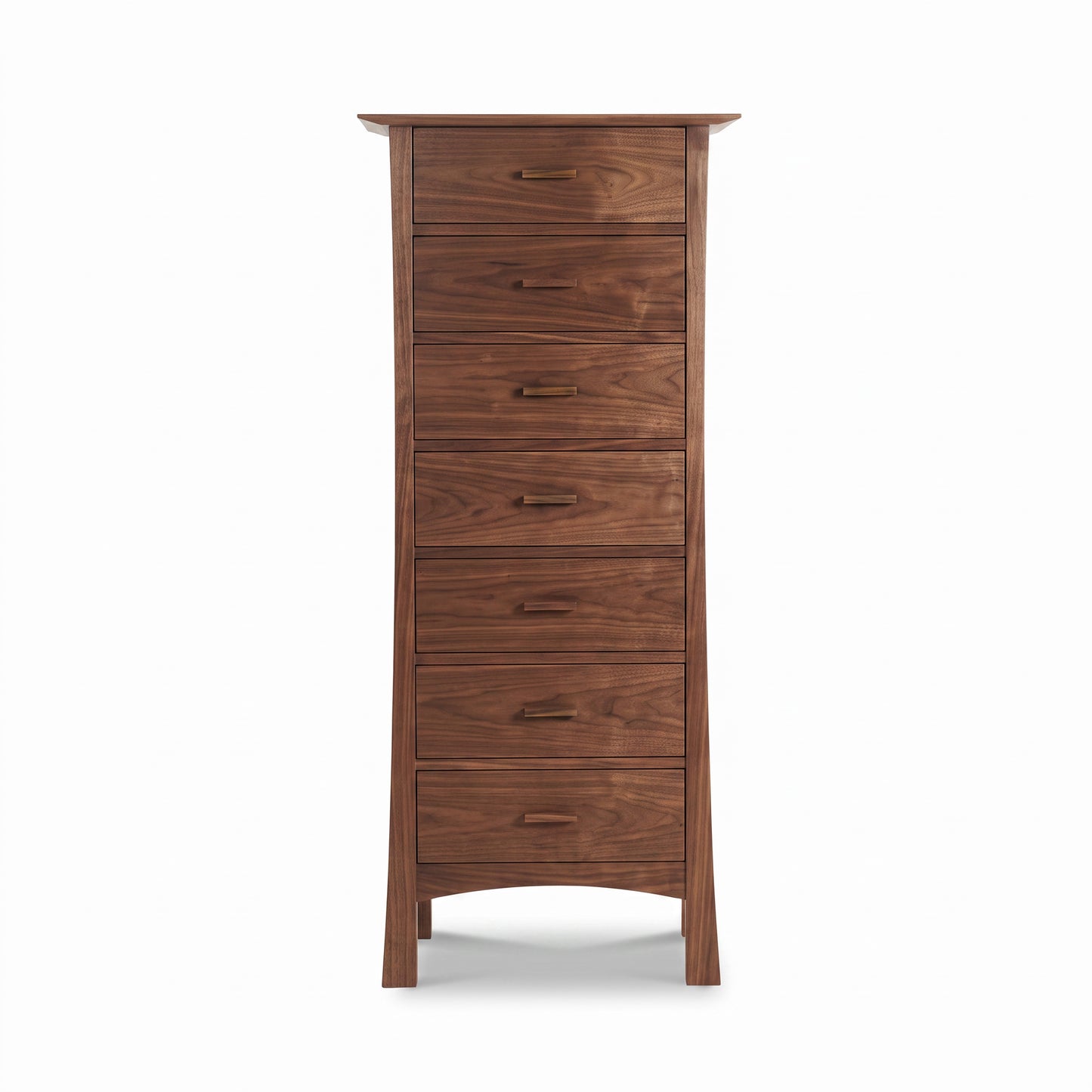 Contemporary Craftsman 7-Drawer Lingerie Chest by Vermont Furniture Designs, crafted in solid cherry, showcasing fine American craftsmanship.