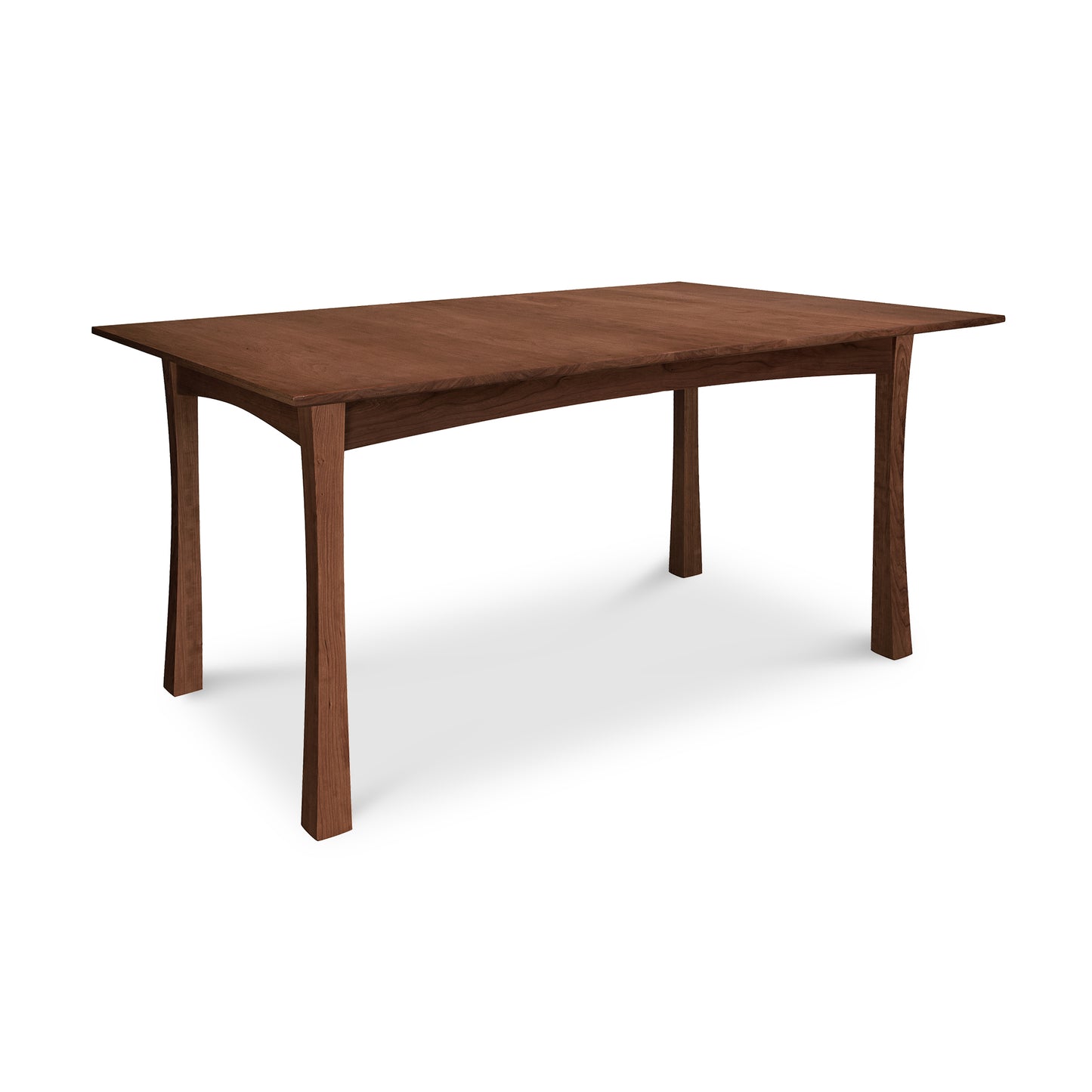 Contemporary Craftsman Solid Top Dining Table by Vermont Furniture Designs, featuring a sleek, artisanal wood design with a smooth solid top.