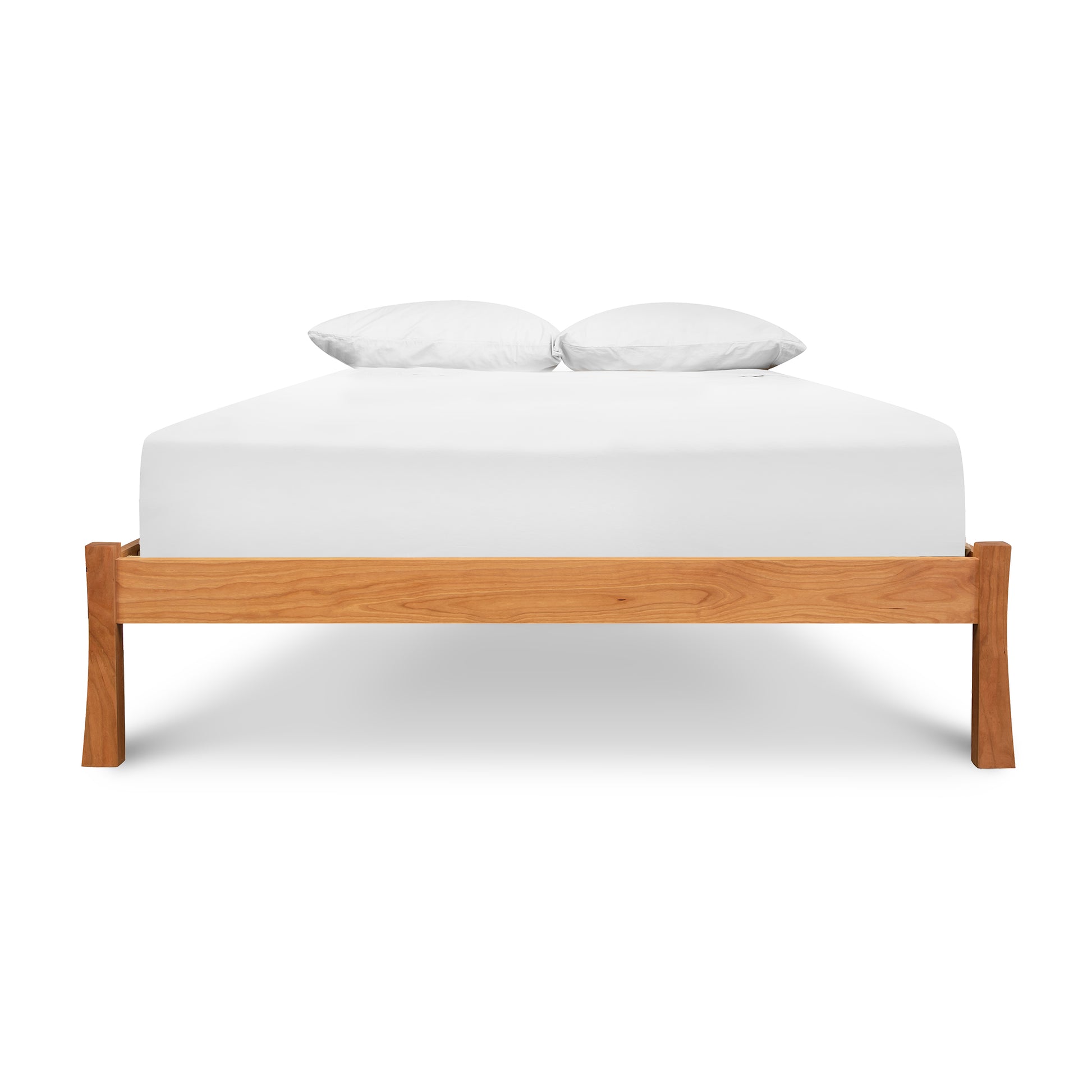 Contemporary Craftsman Platform Bed made from sustainably sourced hardwood by Vermont Furniture Designs.