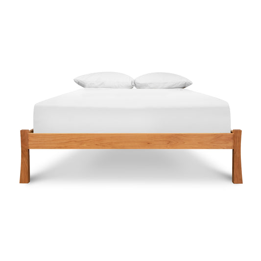 Contemporary Craftsman Platform Bed made from sustainably sourced hardwood by Vermont Furniture Designs.
