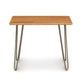 A simple Copeland Furniture Essentials End Table with metal legs in mid-century modern style on a white background.