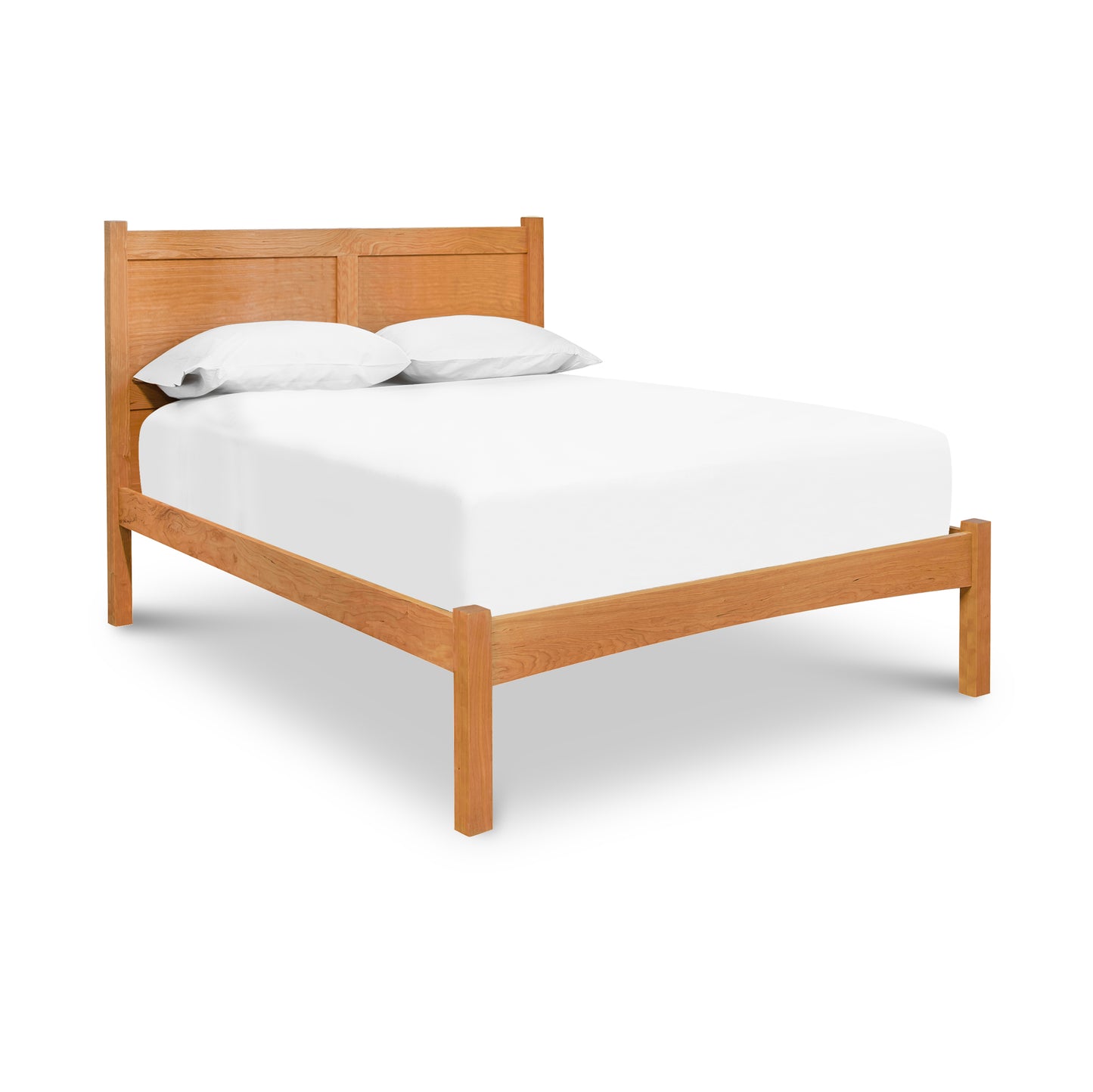 Essex Low Footboard Bed by Vermont Furniture Designs with a solid hardwood frame, high headboard, and eco-friendly finish.