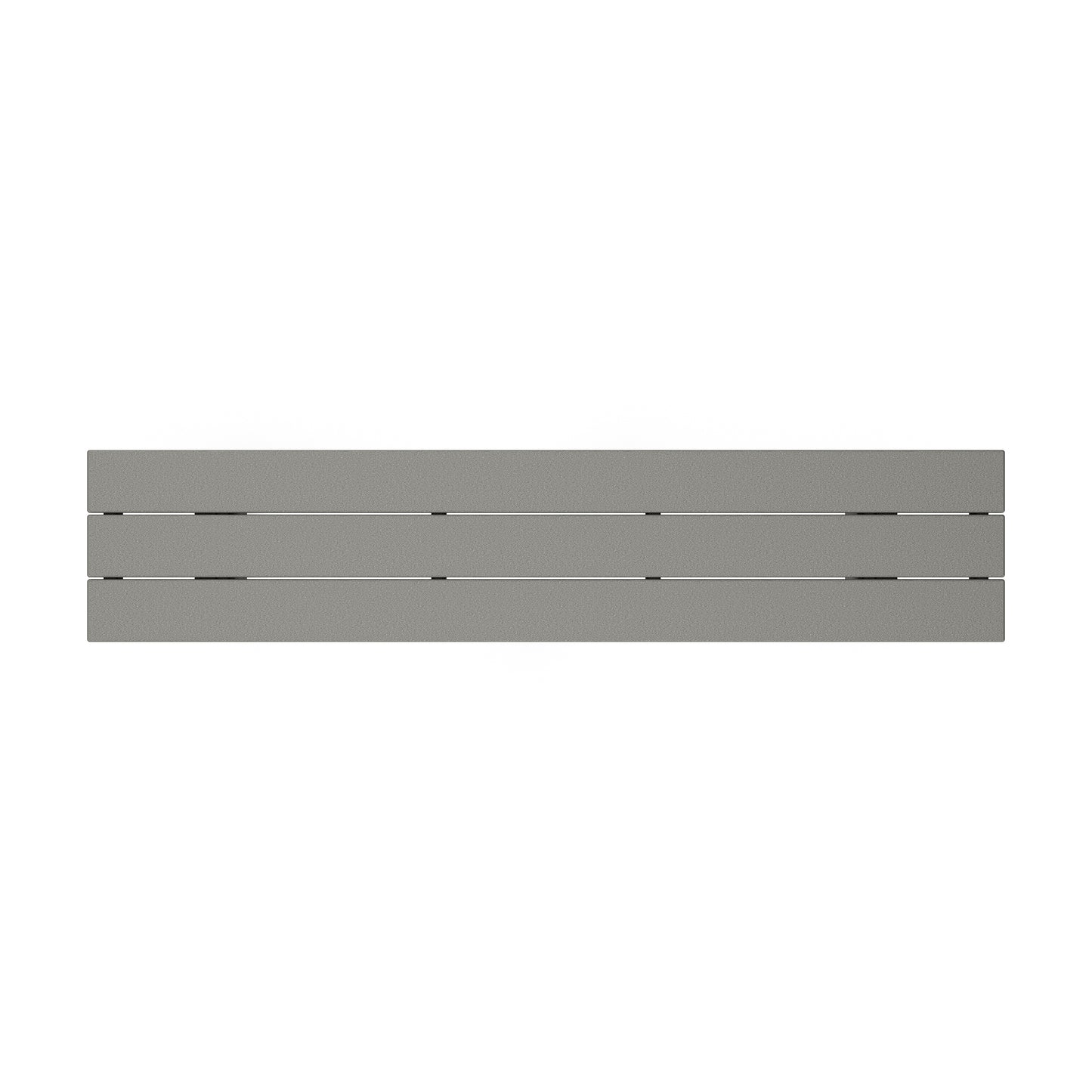 Olive green POLYWOOD Farmhouse Trestle 65" Bench with three horizontal slats made from weather-resistant lumber.