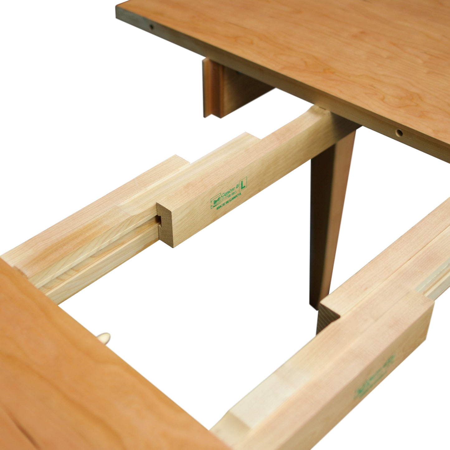 Lyndon Furniture French Country Round Extension Table featuring elegant craftsmanship and eco-friendly sliding extension rails.